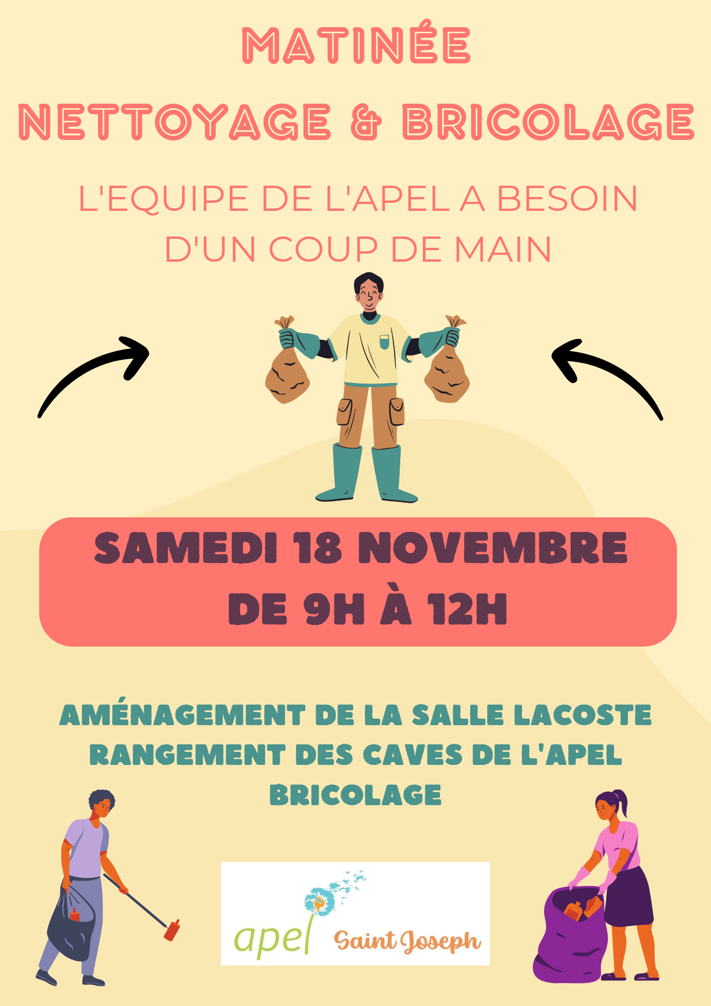 Matinée nettoyage et bricolage