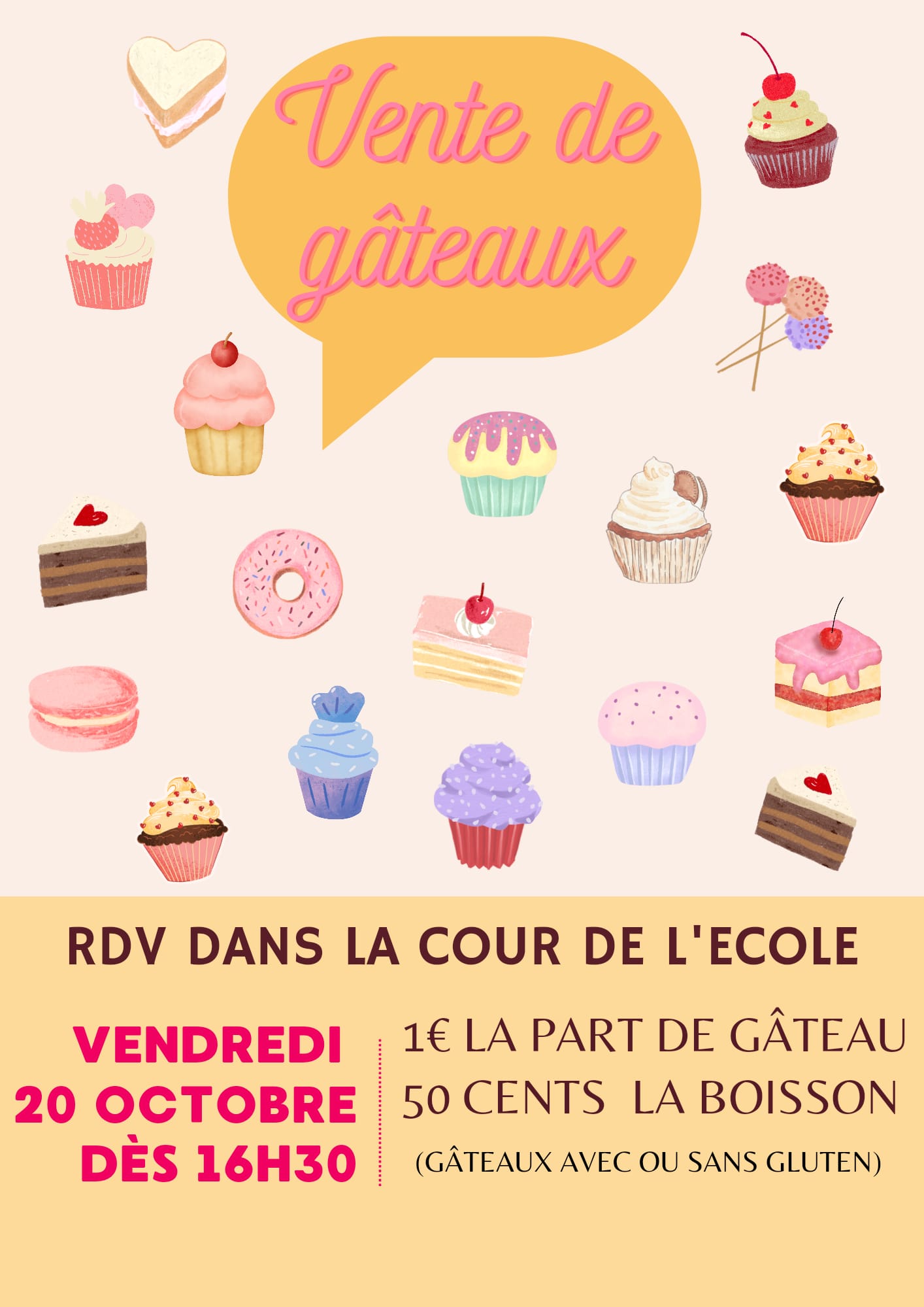 Vente de Gâteaux